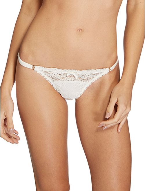 Calcinha string com frente em renda
