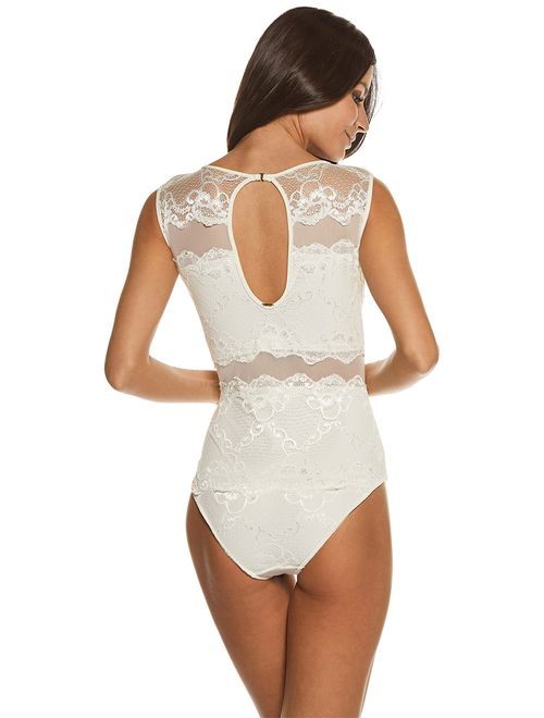 Body em Renda com Transparência Runway