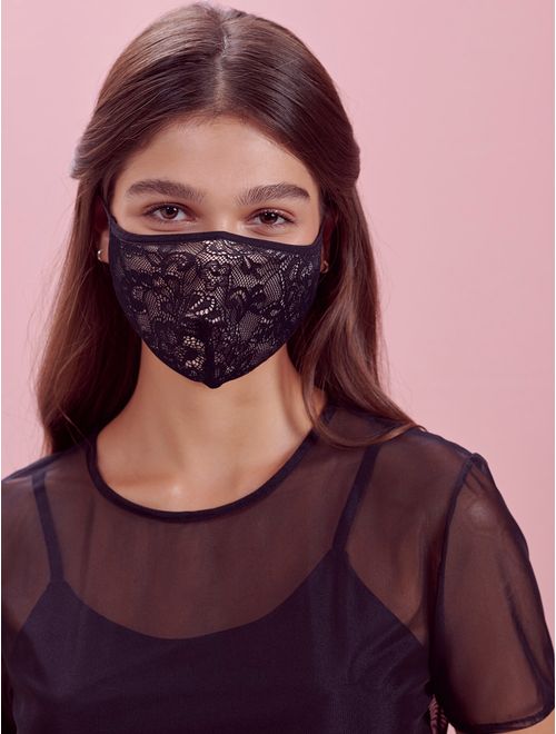 Máscara de Proteção Rendada com Forro