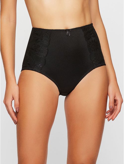 Calcinha Clássica com Laterais Largas Básica com Renda