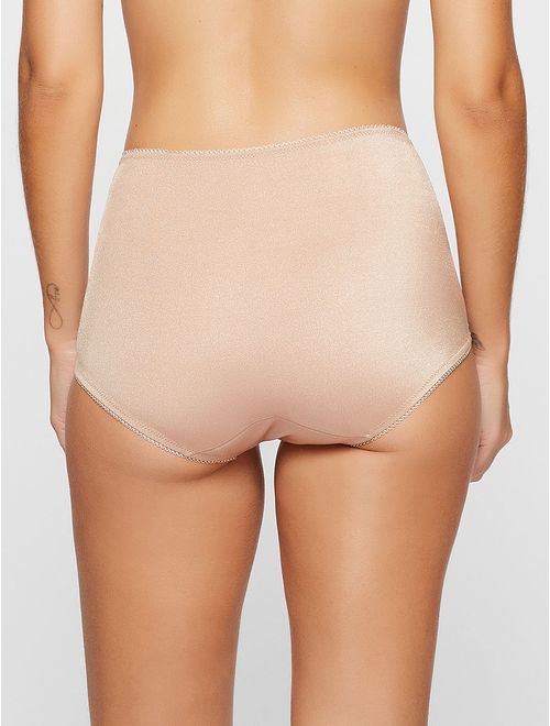 Calcinha Clássica com Laterais Largas Básica com Renda
