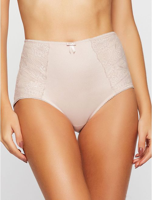 Calcinha Clássica com Laterais Largas Básica com Renda