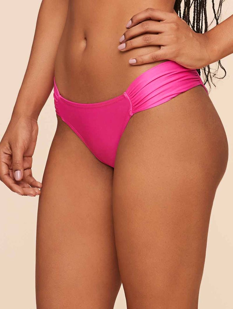 Tanga Larga Franzida Lisos Ultra Pink Agua Doce