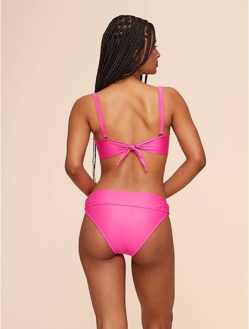 Top Meia Taça + Tanga Faixa Lisos