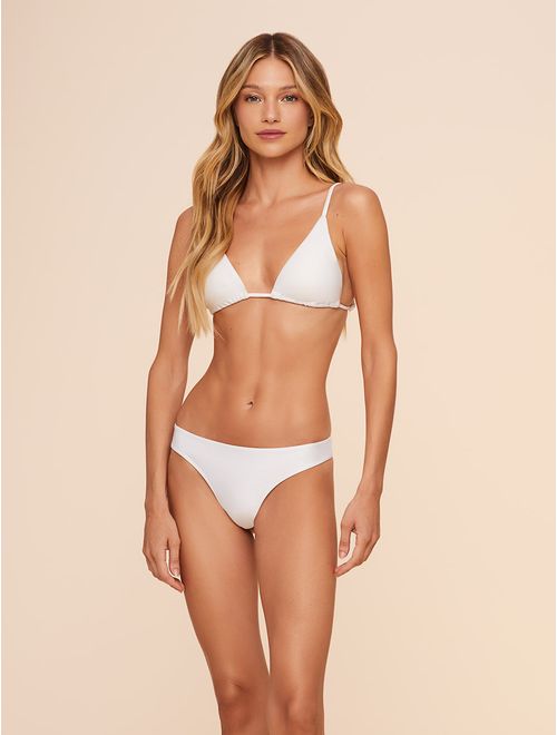 Top Cortininha com Bojo Removível + Tanga Fio Lisos