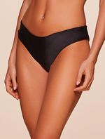 Tanga Lateral Média Lisos Básicos Preto Agua Doce