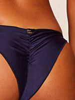 Tanga Ruffle Lisos Marinho Agua Doce