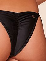 Tanga Amarradinha Com Ponteiras Lisos Preto Agua Doce