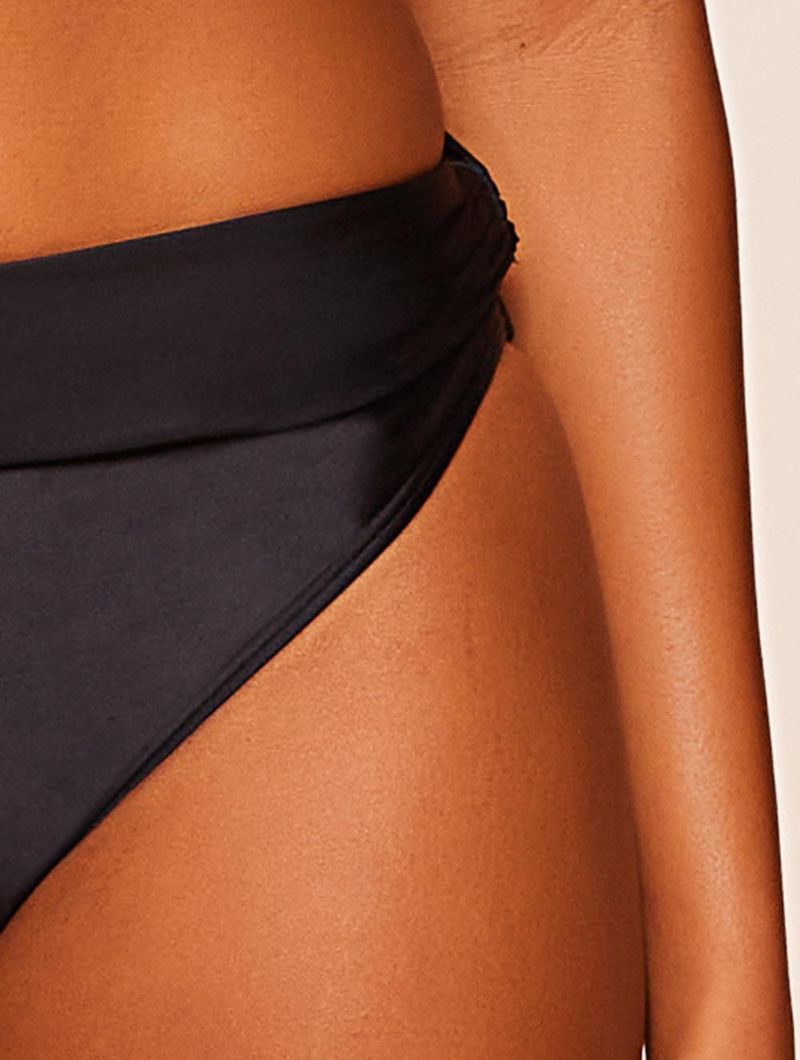 Tanga Faixa Lisos Bright Preto Agua Doce