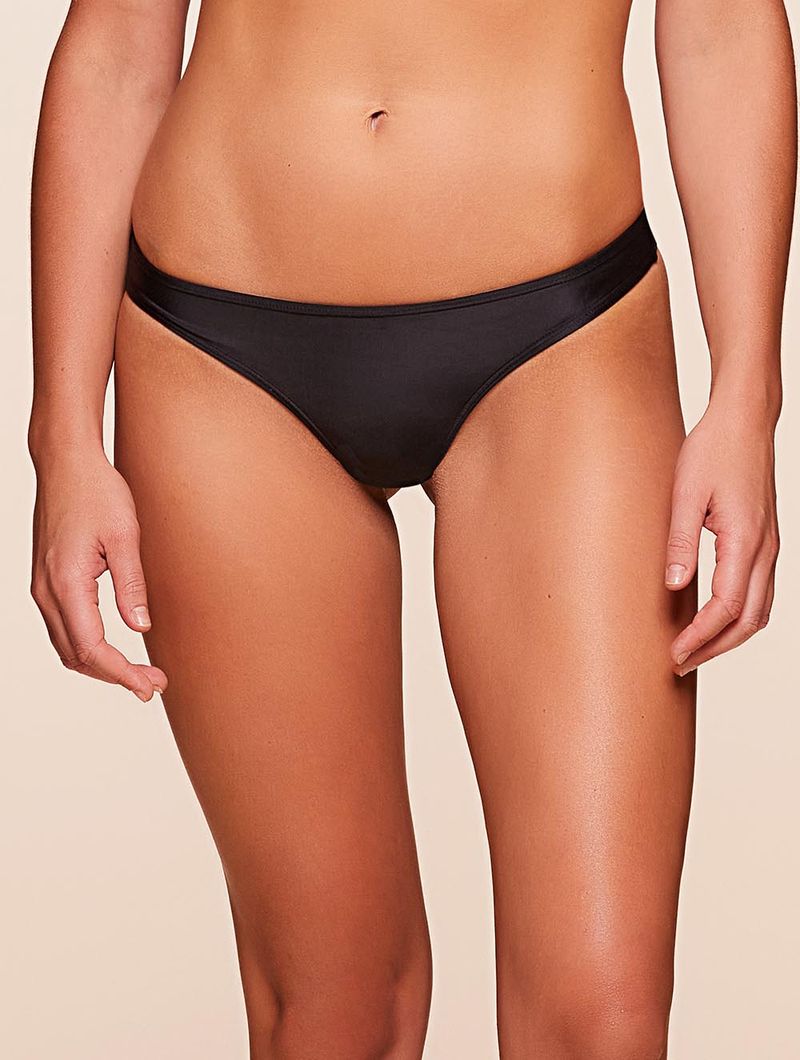 Tanga Fio Lisa Preto Agua Doce