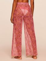 Calça Pantalona Estampada Sunny  Laranja Agua Doce