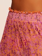 Calça Pantalona Estampada Sunny  Laranja Agua Doce