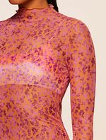 Vestido Curto Estampado Sunny Laranja Agua Doce