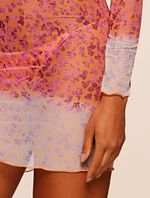 Vestido Curto Estampado Sunny Laranja Agua Doce