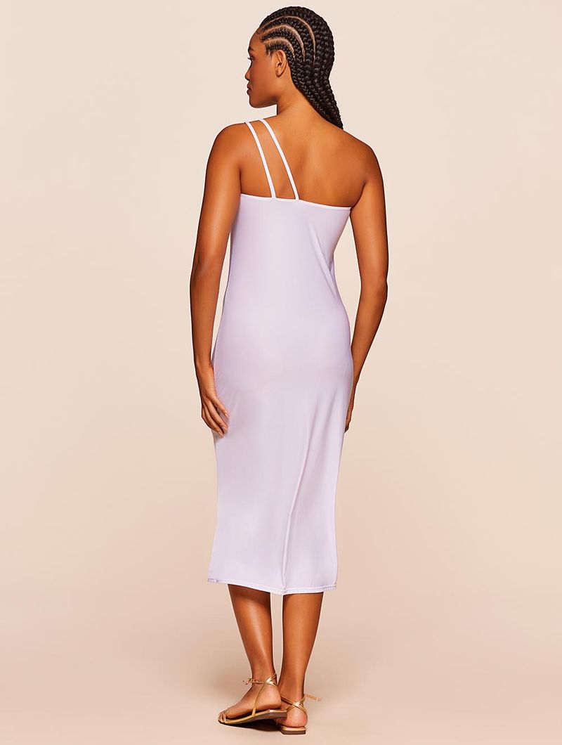 Vestido Midi Lisos Wild Branco Agua Doce