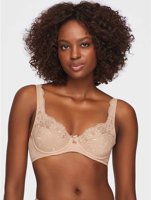 Sutiã Leve Estruturado Básico Com Renda Taça c
