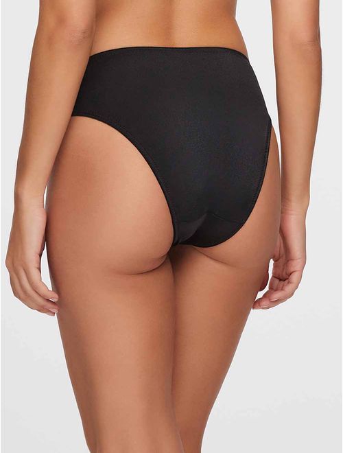 Calcinha Cavada Alta Básica Com Renda