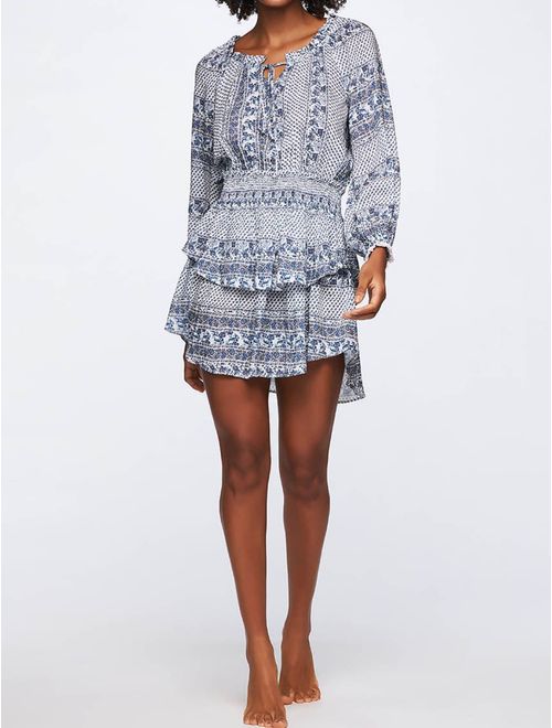 Vestido Curto Estampado Jardim