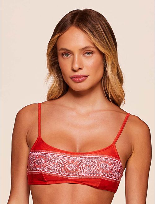 Top Faixa Estampado Brise