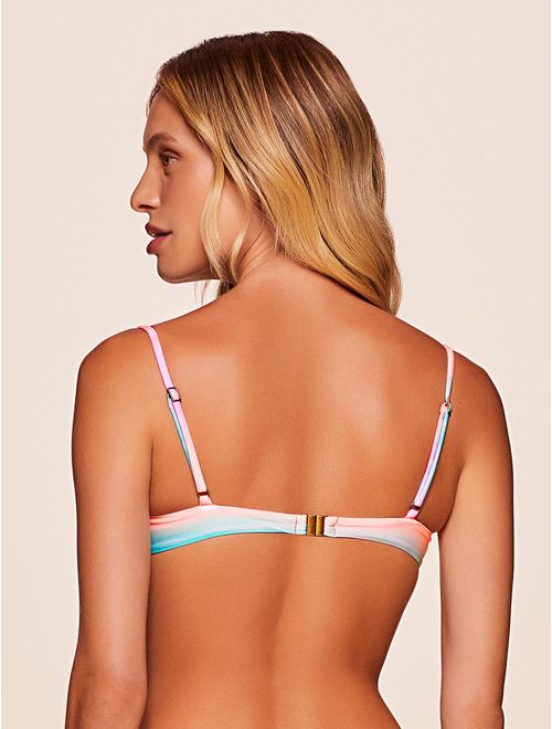 Top Meia Taça Estampado Sky