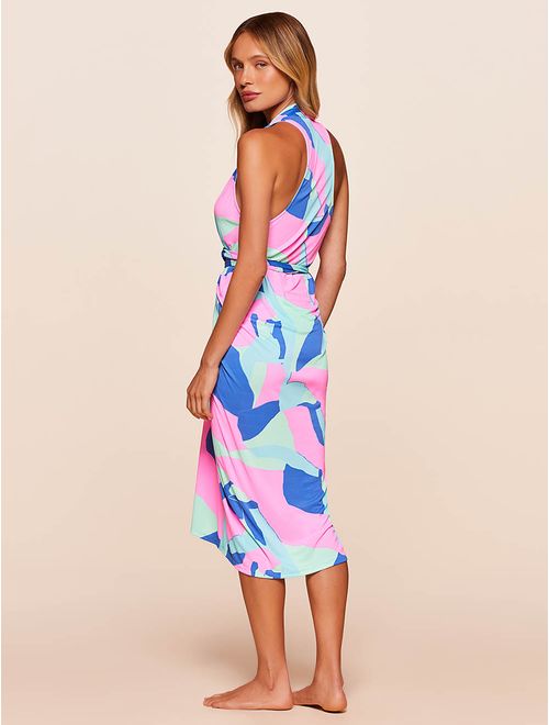 Vestido Midi Estampado Lagoon