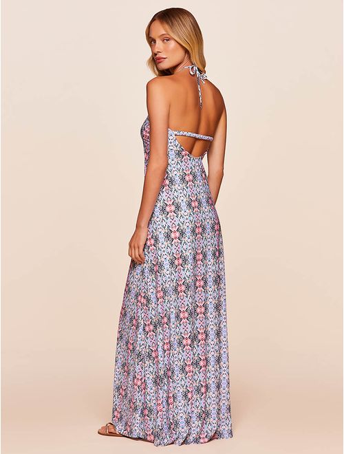 Vestido Longo Estampado Shine