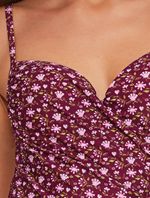 Maiô Meia Taça Estampado Oásis Roxo Água Doce