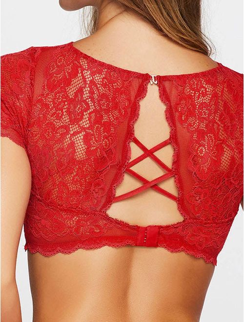 Cropped Leve de Manga Curta Giverny