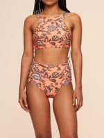 Biquini-Cropped-Estampado-Wild-Flower-Laranja-Agua-Doce