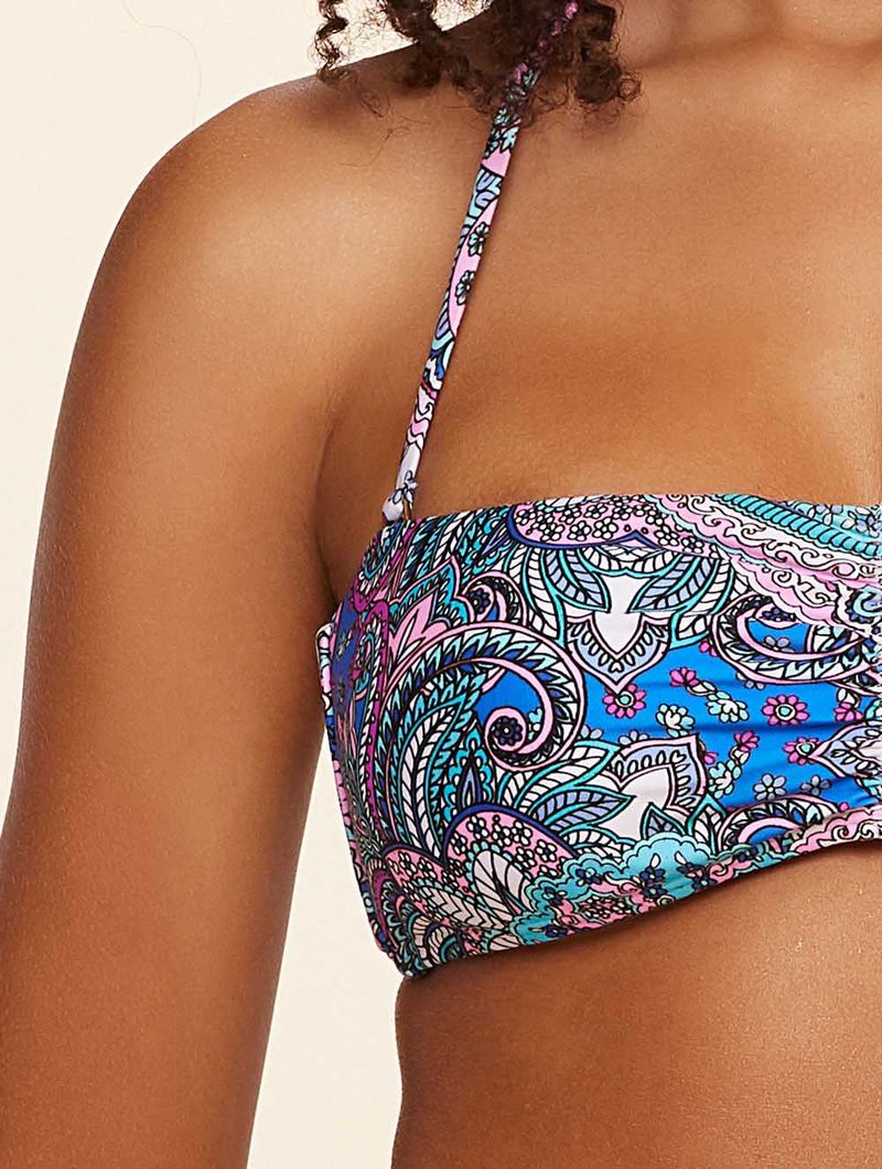 Biquíni Tomara Que Caia Estampado Joy Roxo Água Doce