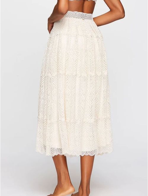 Saia Midi Com Anágua Fixa Wishes