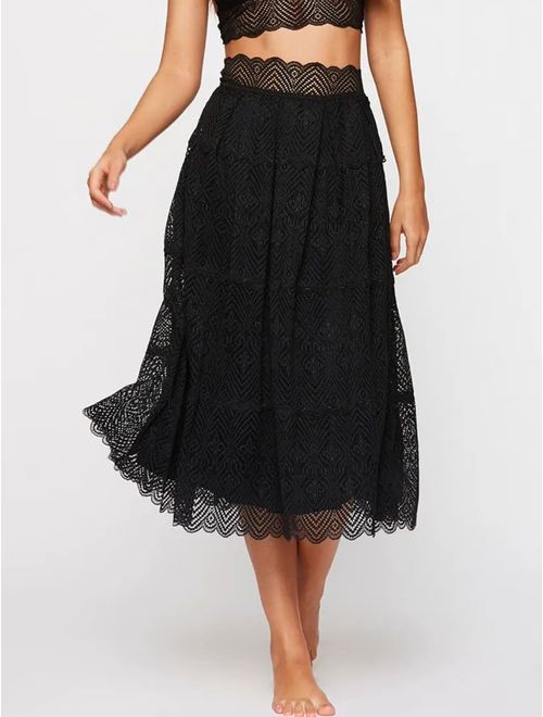 Saia Midi Com Anágua Fixa Wishes