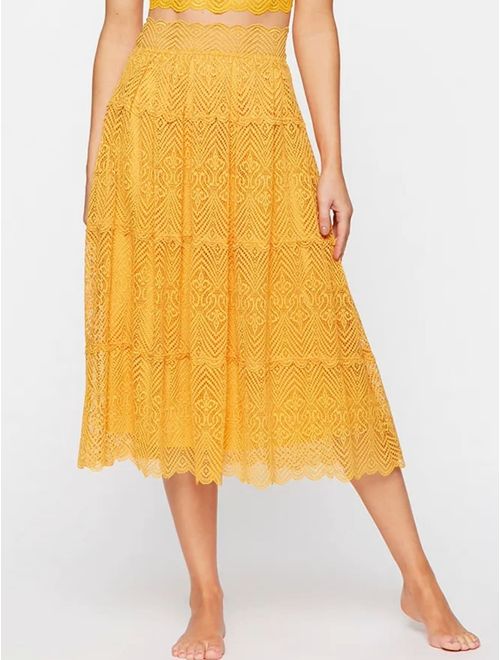 Saia Midi Com Anágua Fixa Wishes