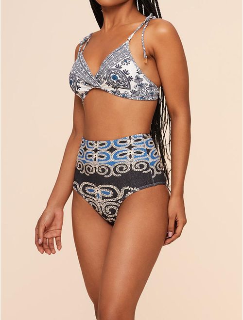Biquíni Meia Taça Estampado Nordic