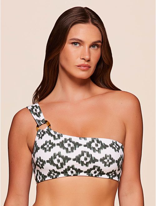 Top Ombro Único Estampado Wind