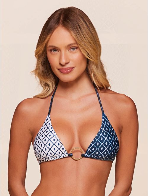 Top Cortininha Estampado Ocean
