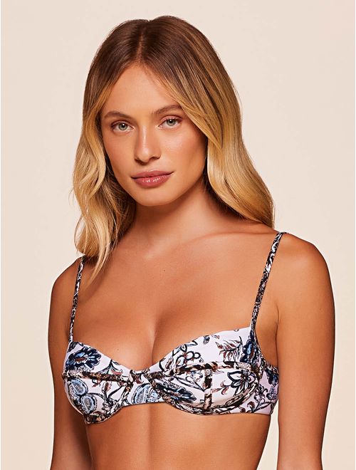 Top Meia Taça Estampado Savannah