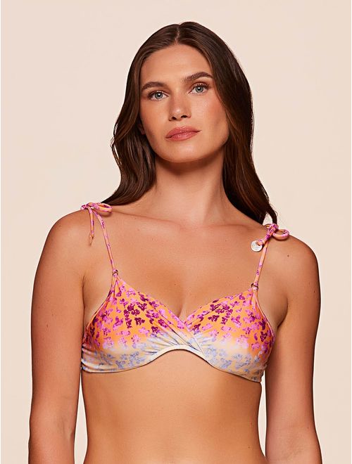 Top Meia Taça Estampado Sunny