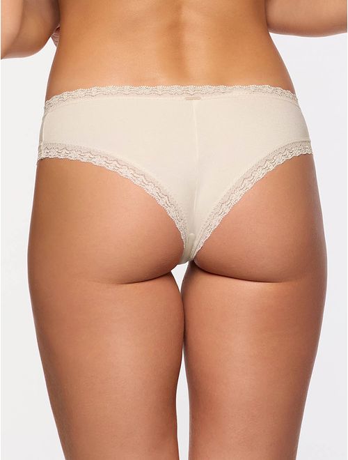 Calcinha Biquíni Com Renda Natural