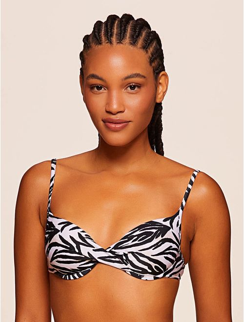 Top Meia Taça Estampado Wild