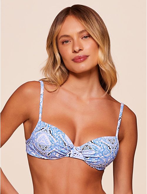 Top Meia Taça Estampado Heaven