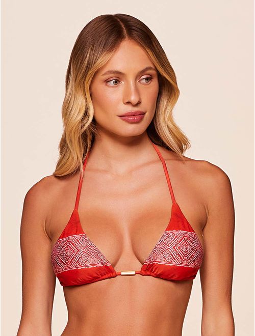 Top Cortininha Estampado Brise