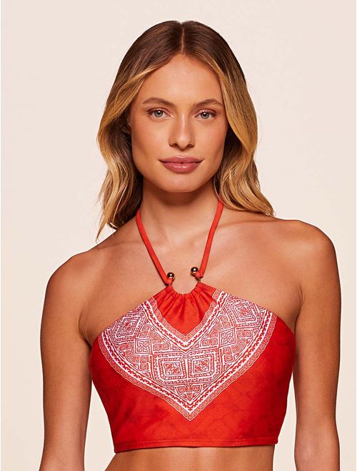 Cropped Regata Estampado Brise