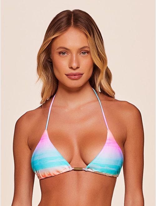 Top Cortininha Estampado Sky