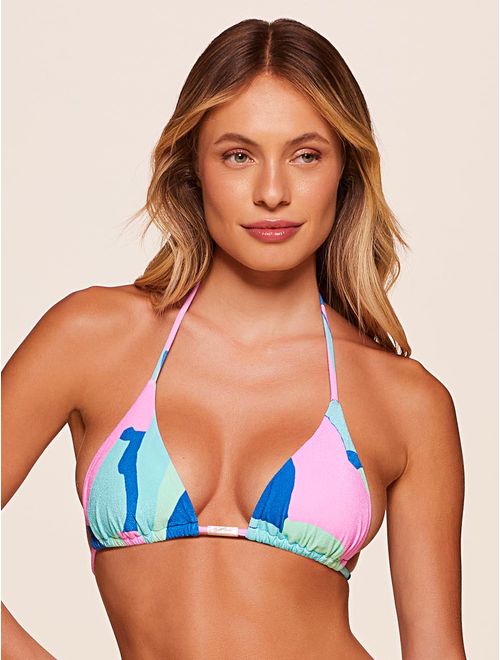 Top Cortininha Estampado Lagoon