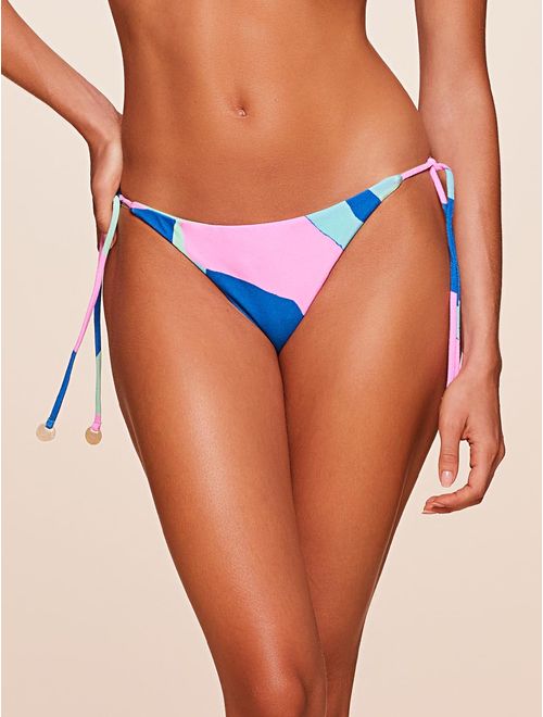 Tanga Amarradinha Estampada Lagoon