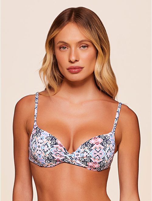 Top Meia Taça Estampada Shine