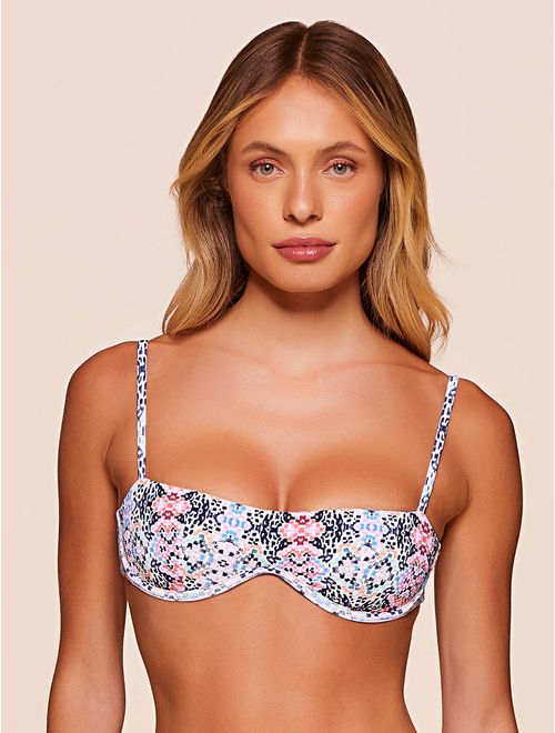 Top Meia Taça Estampado Shine