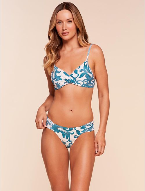 Top Meia Taça + Tanga Lateral Média Estampada Araguaia