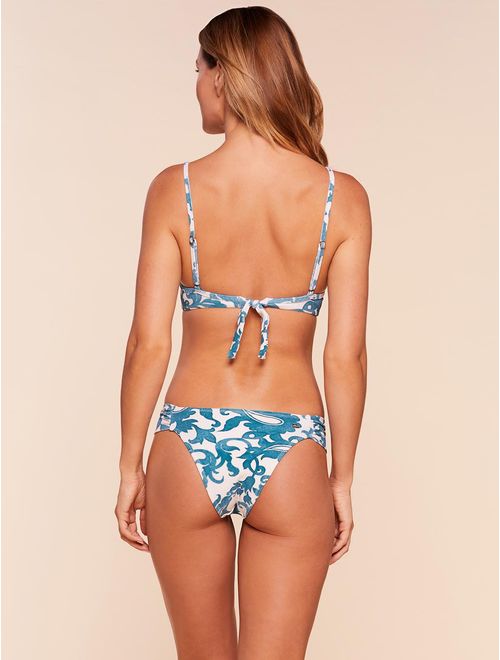 Top Meia Taça + Tanga Lateral Média Estampada Araguaia